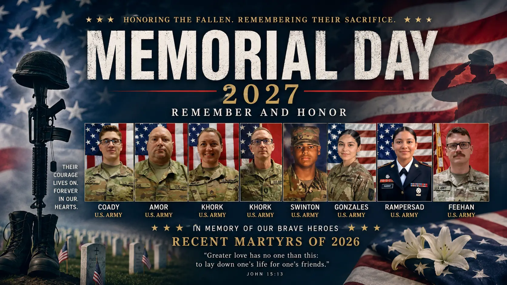 Memorial Day 2027 New